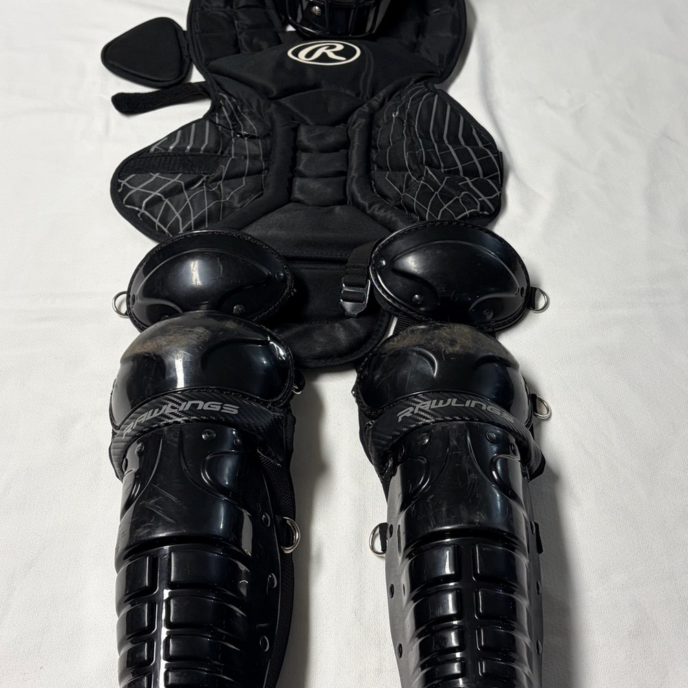 Rawlings Youth Black Catcher's Protective Gear for Baseball or Softball